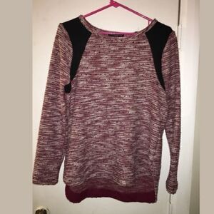 SANCTUARY CLOTHING  Burgundy Heather Sweater-S